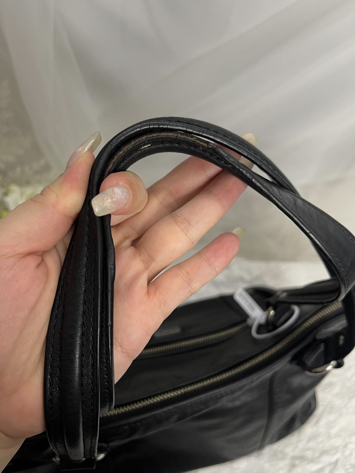 Vintage Coach Black Soft Tote Bag 5