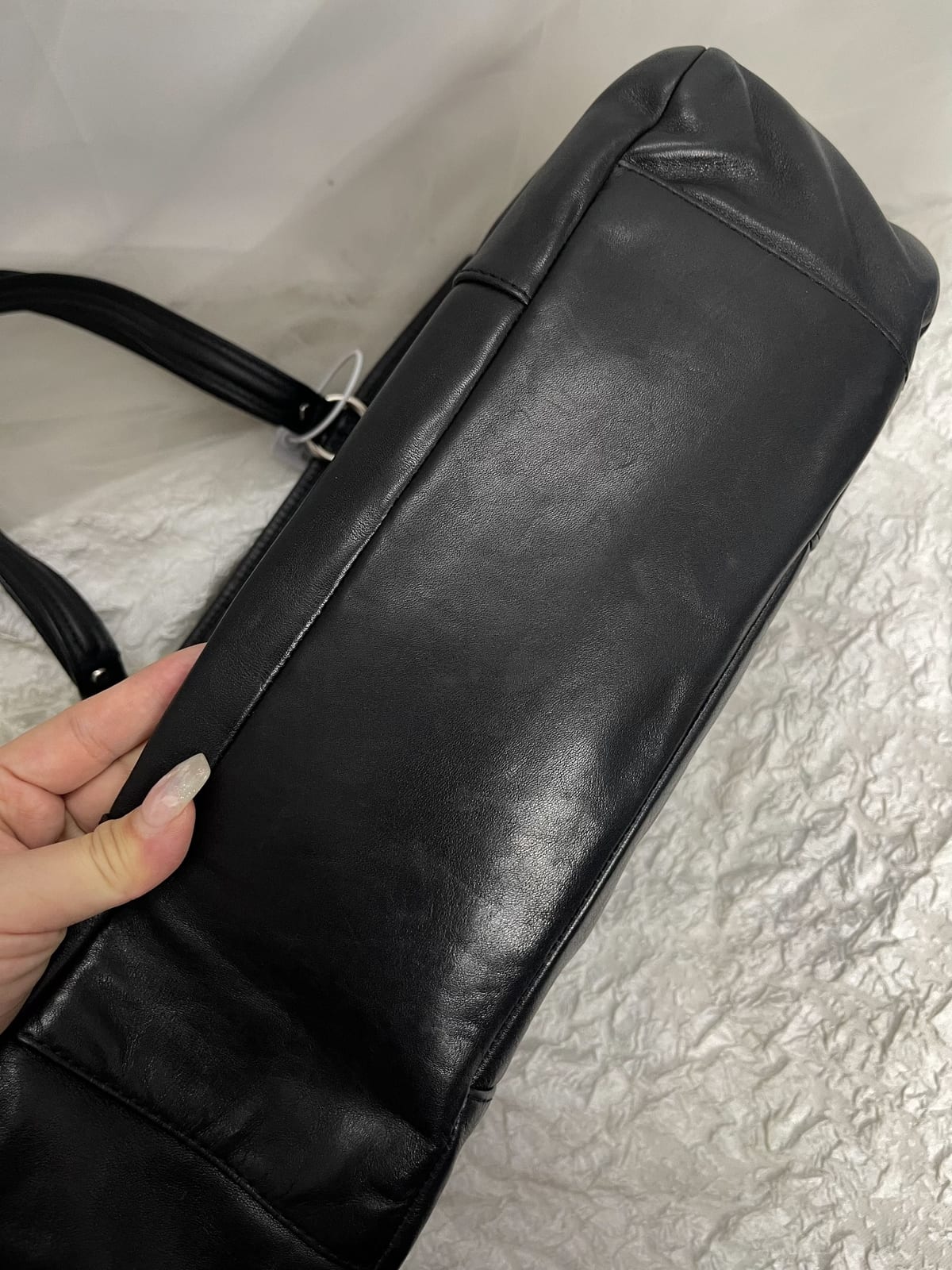 Vintage Coach Black Soft Tote Bag 8