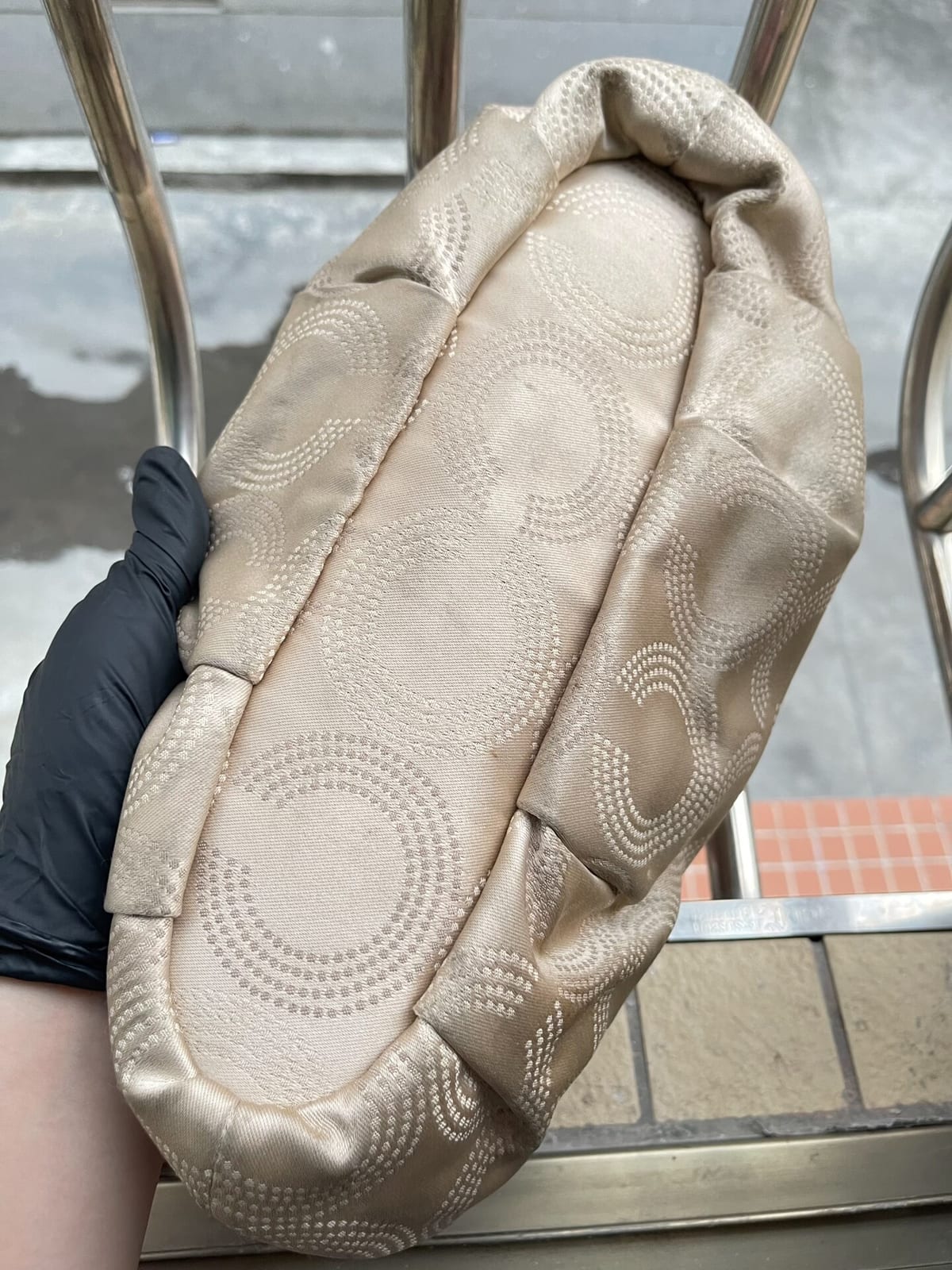 Vintage Coach Pink Op-Art Satchel Bag 2