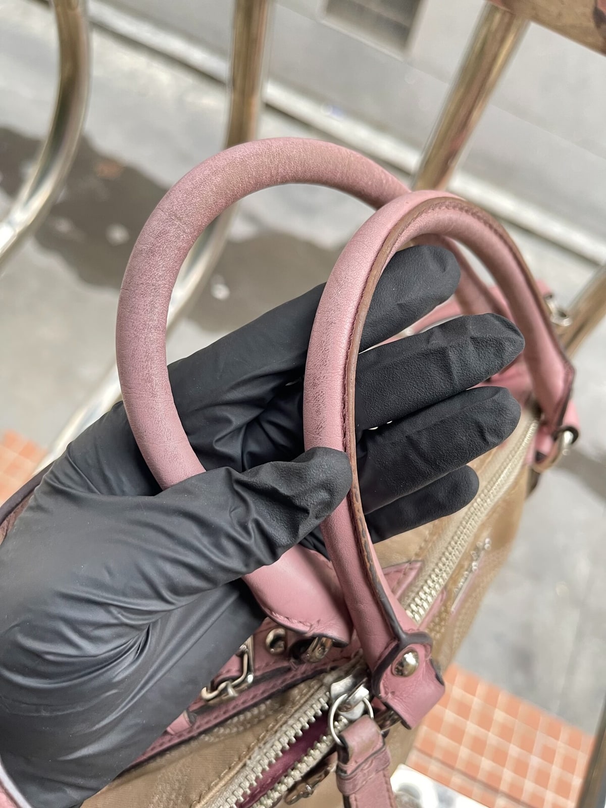 Vintage Coach Pink Op-Art Satchel Bag 5